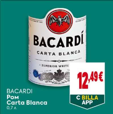 BACARDI Ром Carta Blanca