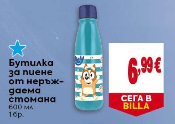 Бутилка за пиене от неръждаема стомана
