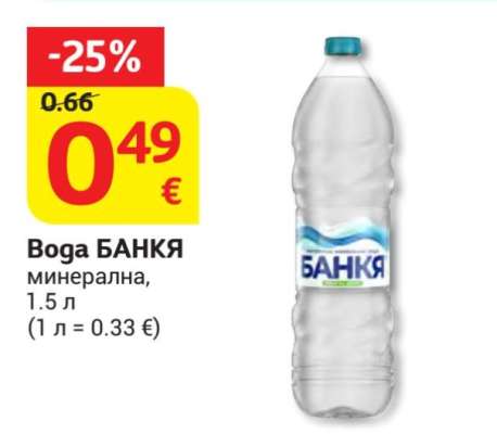 Вода БАНКЯ