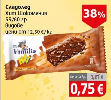 Сладолед ХИТ Шокомания