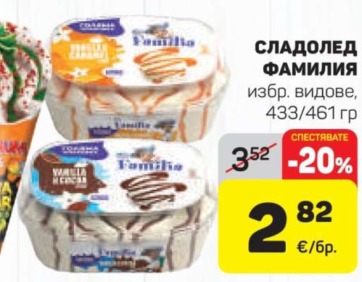 Сладолед Фамилия