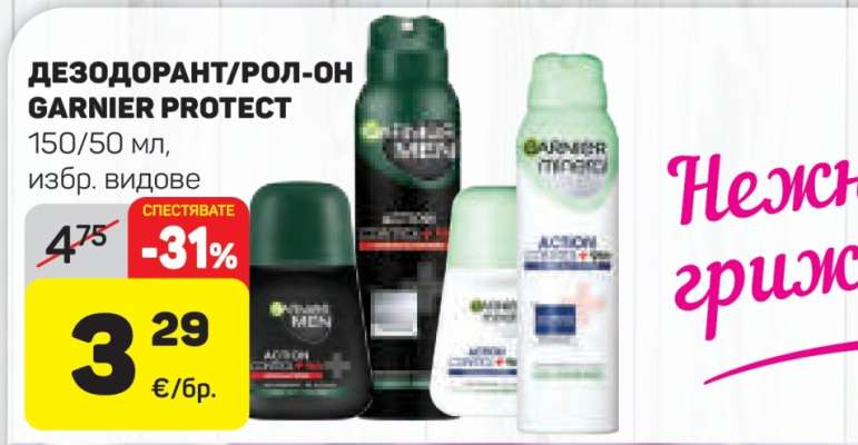 ДЕЗОДОРАНТ/РОЛ-ОН GARNIER PROTECT