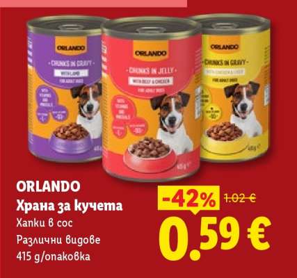 ORLANDO Храна за кучета