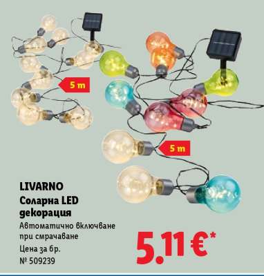 LIVARNO Соларна LED декорация
