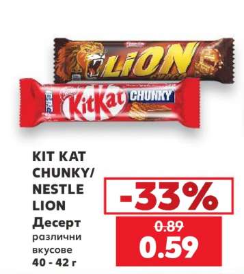 KIT KAT CHUNKY/NESTLE LION