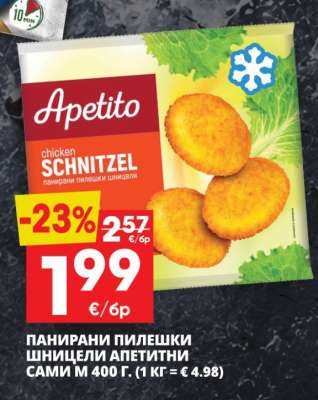 ПАНИРАНИ ПИЛЕШКИ ШНИЦЕЛИ АПЕТИТНИ