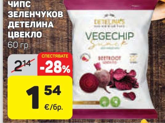 Чипс Зеленчуков Детелина Цвекло