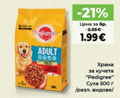 Храна за кучета “Pedigree”