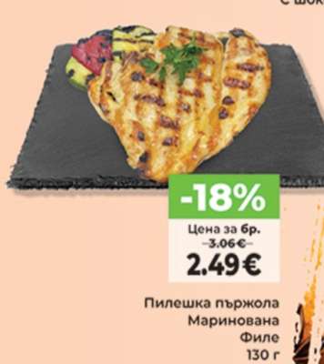 Пилешка пържола Маринована Филе