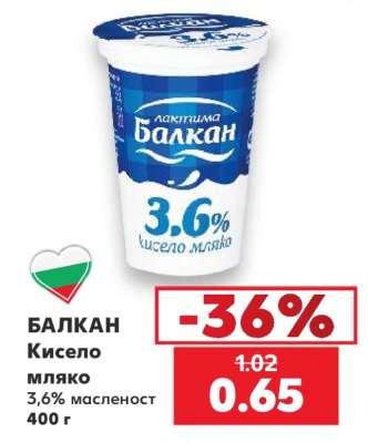 БАЛКАН Кисело мляко