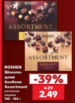 ROSHEN Шоколадови бонбони Assortment