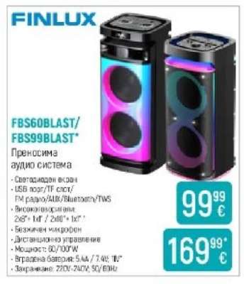 FINLUX FBS60BLAST/FBS99BLAST