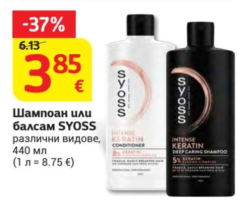 Шампоан или балсам Syoss