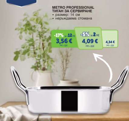 METRO PROFESSIONAL ТИГАН ЗА СЕРВИРАНЕ