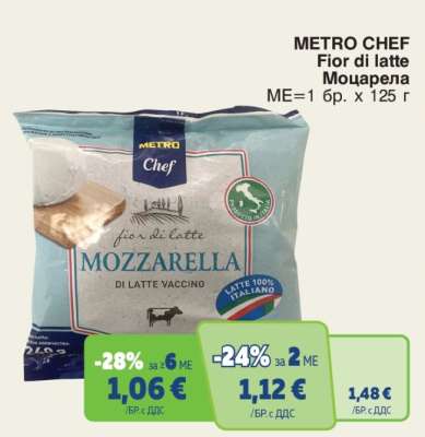 METRO CHEF Fior di Latte Моцарела