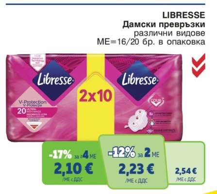 LIBRESSE Дамски превръзки
