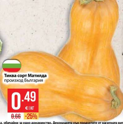 Тиква сорт Матилда