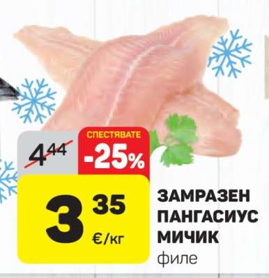 ЗАМРАЗЕН ПАНГАСИУС МИЧИК