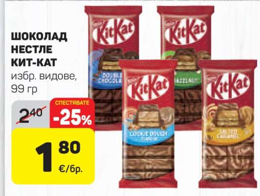 Шоколад Нестле Кит-Кат