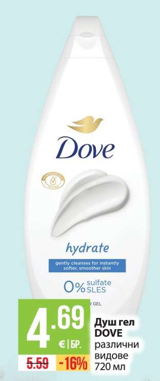 Душ гел DOVE