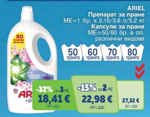 ARIEL Препарат за пране