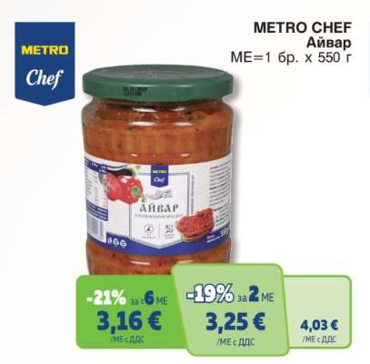 METRO CHEF Айвар
