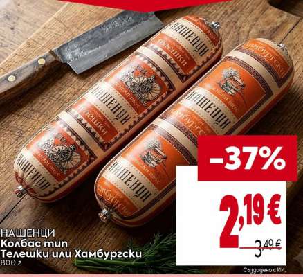 НАШЕНЦИ Колбас тип Телешки или Хамбургски
