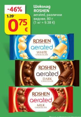Шоколад ROSHEN