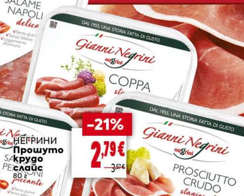 Негрини Прошуто крудо слайс