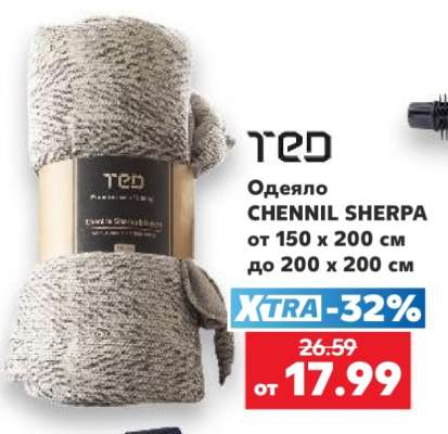 Одеяло CHENNIL SHERPA
