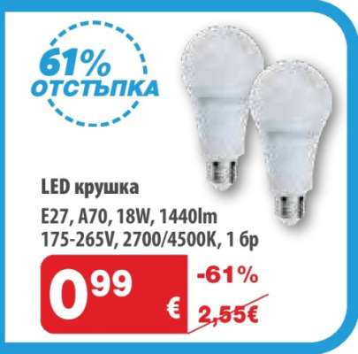 LED крушка