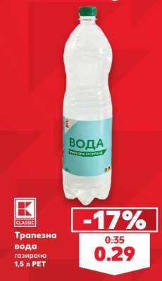 Трапезна вода газирана