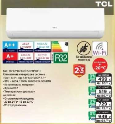 TCL TAC-09/12/18/24CHSD/TPH21I