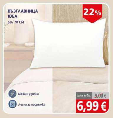ВЪЗГЛАВНИЦА IDEA