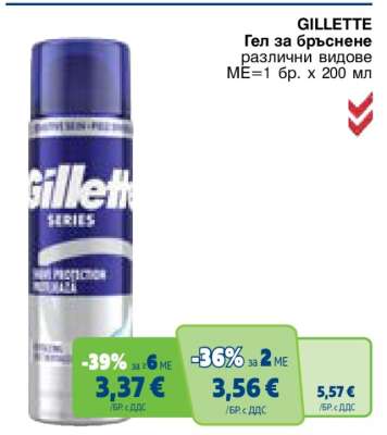 GILLETTE Гел за бръснене
