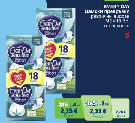 EVERY DAY Дамски превръзки