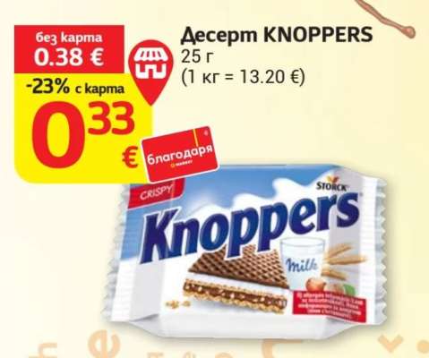 Десерт KNOPPERS