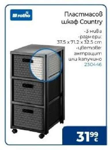 Пластмасов шкаф Country